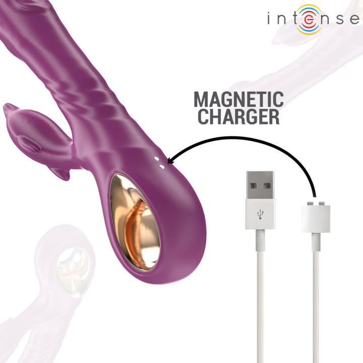 Produktbild Intense Halle Multifunktionsvibrator Mit Delfin-Stimulierender Zunge Lila