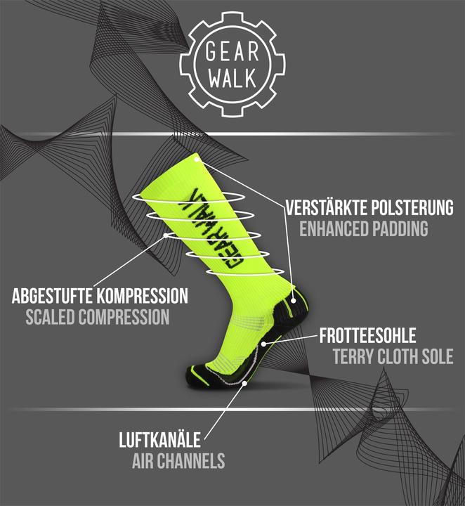 Produktbild Gear Walk 2 Paar Sport-Kompressionsstrümpfe (35 - 38)
