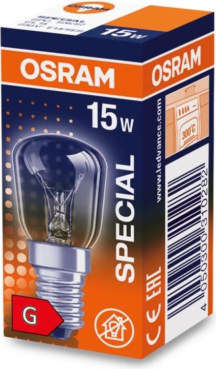 Actual product image Osram Stove Lamp Special (E14, 15 W, 85 lm, 1 x, G)