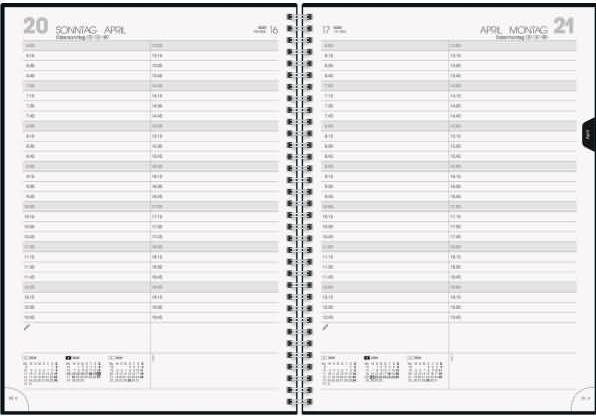 Actual product image Book calendar model 787 (2025) (A4, German)