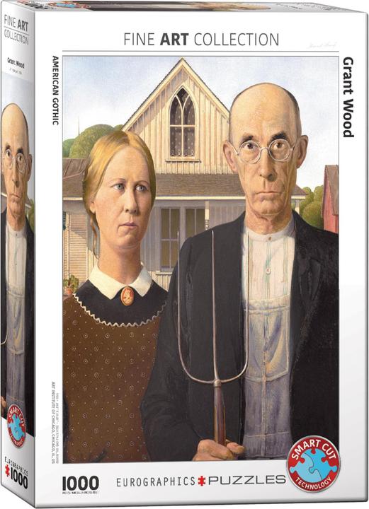 Actual product image Eurographics American Gothic by Grant Wood (1000 pieces)