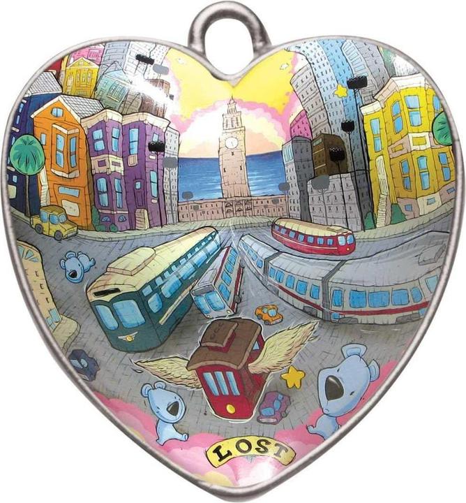Produktbild Glorex Anhänger Cabochon Herz, 25 x 27 mm
