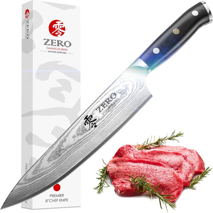 Immagine prodotto Kozygear Coltello da cuoco professionale Premier Japan. Super acciaio (33 cm)