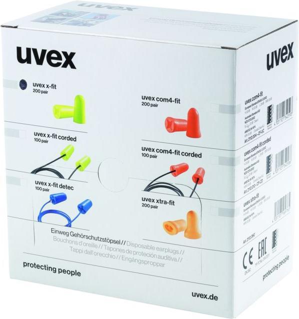 Actual product image Uvex Safety x-fit earplugs 37 dB foam (200 pairs) (400 x)