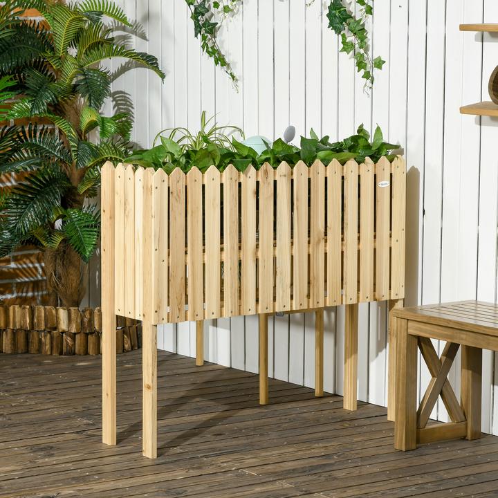 Image du produit Outsunny Clôture de jardin avec support pour plantes