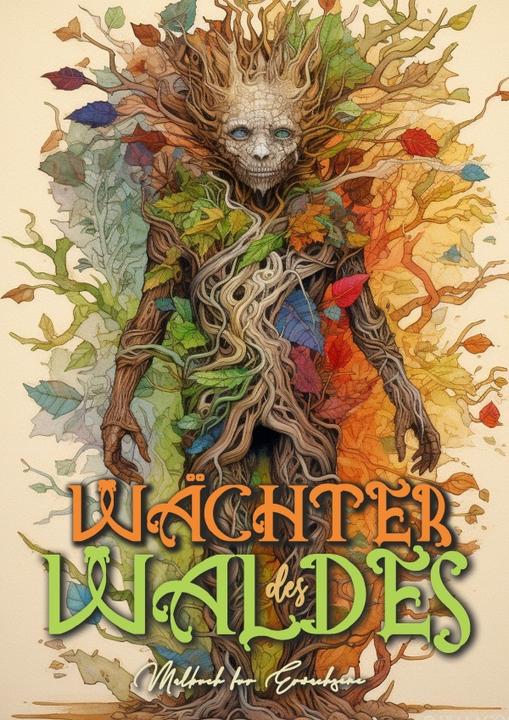 Actual product image Graphic:Guardian of the forest colouring book for E
