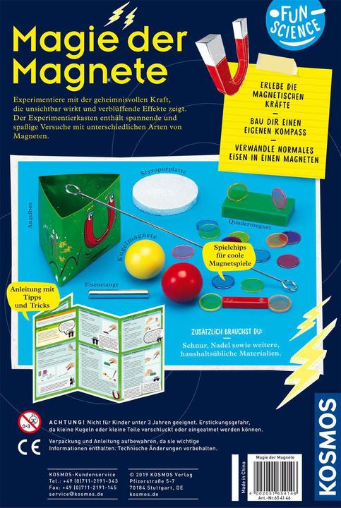 Actual product image Kosmos Magnets experiment set