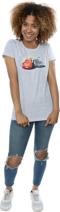 Actual product image Disney Womens/Ladies Cars Lightning Vs Storm Cotton T-Shirt (L)