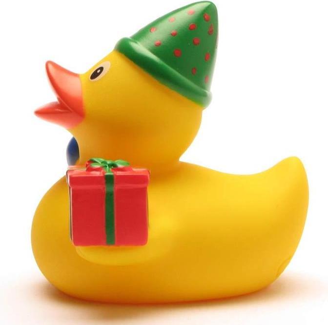 Produktbild Schnabels Badeente Happy Birthday - Gummiente