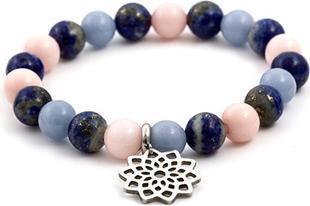 Beneto Bead bracelet made of jade. lapis lazuli and angelite MINK70 / 17