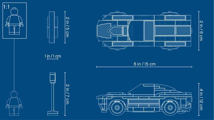 Actual product image LEGO 1968 Ford Mustang Fastback (75884, LEGO Speed Champions)