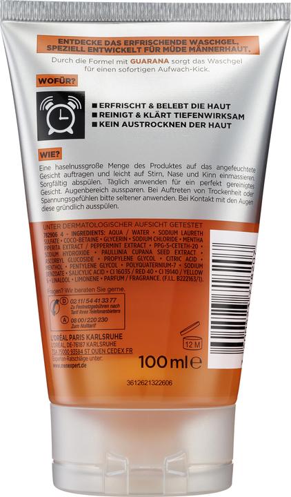 L'Oréal Paris Hydra Energy Wake-up Kick gel detergente 100 ml (Gel, 100 ml)