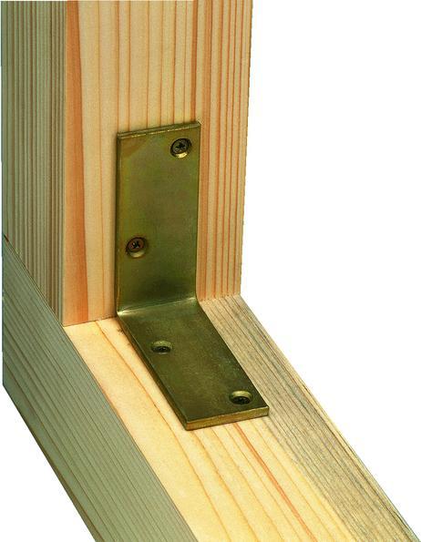 Produktbild Alberts Balkenwinkel 100 x 100 x 40 mm, galv. gelb verzinkt, 1 Stck (Balkenwinkel, 20 Stk.)