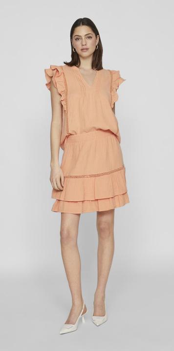 Actual product image Vila Ruched top with short sleeves (40)