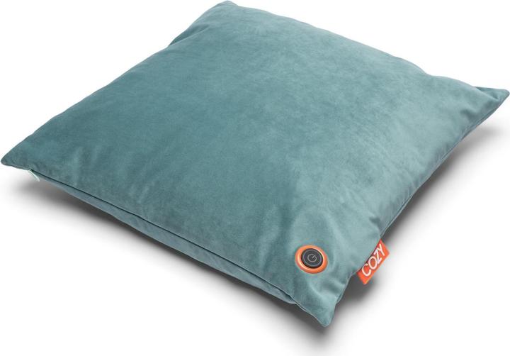 Image du produit Bodi-Tek Coussin chauffant Cozy Una Velvet Fonctionnement sur batterie, bleu-vert (45 x 45 cm)