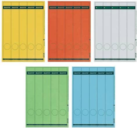 Produktbild Leitz Ordnerrücken-Etikett, 39 x 285 mm, lang, schmal, blau passend für Standard- und Hartpapp