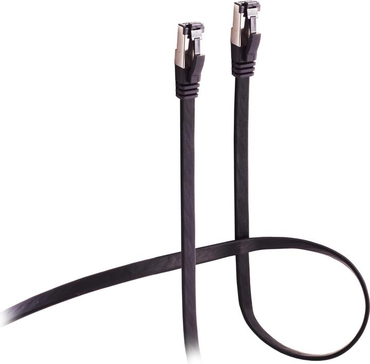 Image du produit Shiverpeaks Câble patch Flexline® CAT 8.1 U/FTP PIMF, plat hautement flexible noir 0,25m (U/FTP, CAT8.1, 0.25 m)