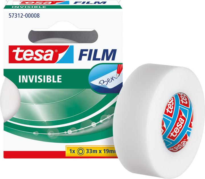 Produktbild tesa 6x tesafilm INVISIBLE, matt-unsichtbar, alterungsbeständig und reissfest (19 mm)