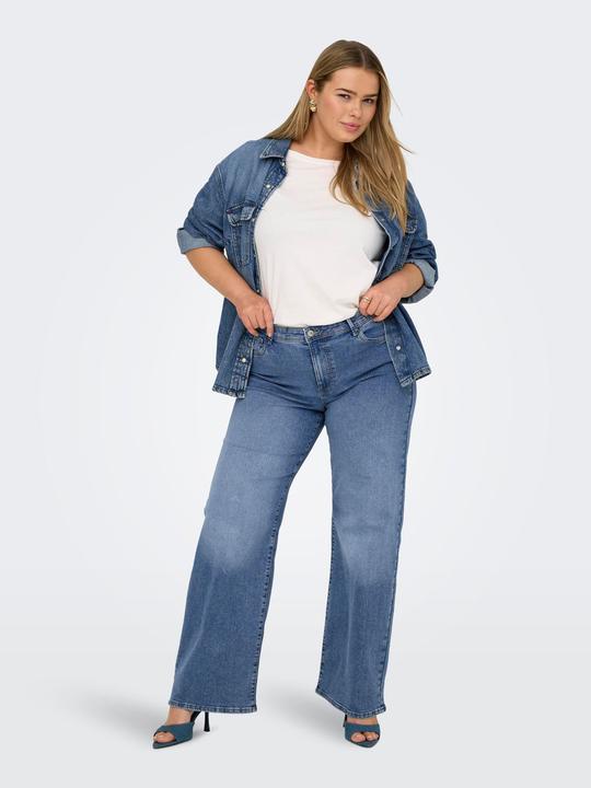 Actual product image Only CARSALLY Mittlere Taille Weiter Beinschnitt Jeans Jeans mit weitem Bein (46)