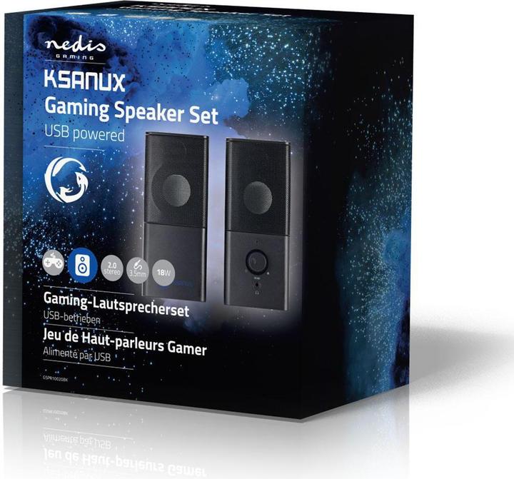 Actual product image Nedis Gaming Speaker GSPR10020BK