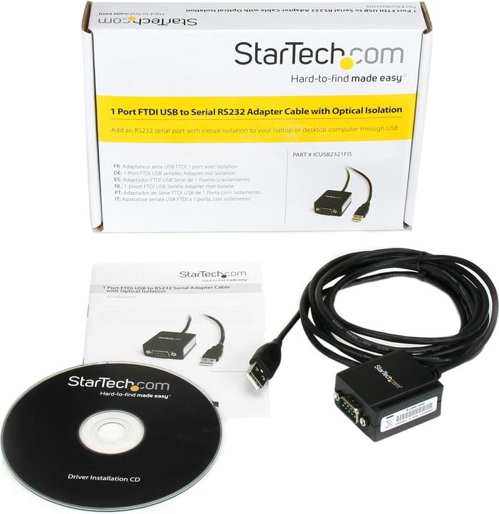 Actual product image StarTech 1 Port USB To Serial Cable (2.50 m)