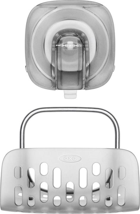 OXO Support d'éponge avec support de ventouse gris