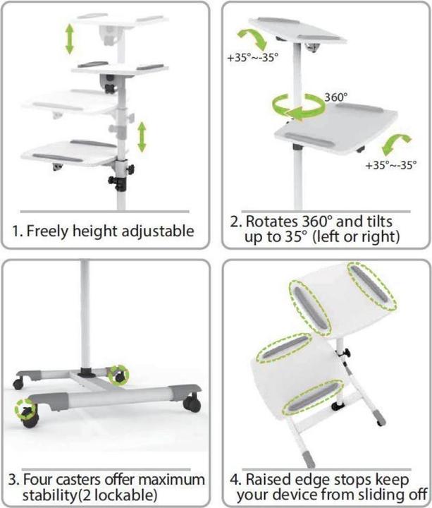 Actual product image Techly Trolley