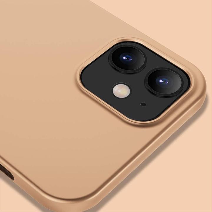 Actual product image X-Level iPhone 12 Mini - Guardian Backcase aus TPU, ultra dünn & flexibel, Kameraschutz, Gold (Apple iPhone 12 mini)