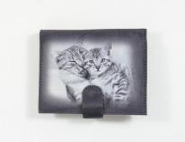 Kögler Gatti portafoglio piatta, Madre / Kitten, 12,5x10x
