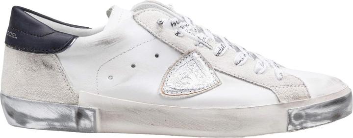 Actual product image Philippe Model prsx low leather sneakers black and white (42)