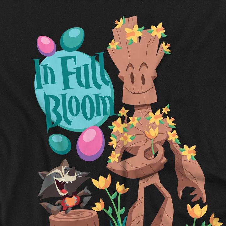 Actual product image Guardians of the Galaxy Unisex Adult In Full Bloom T-Shirt (XL)