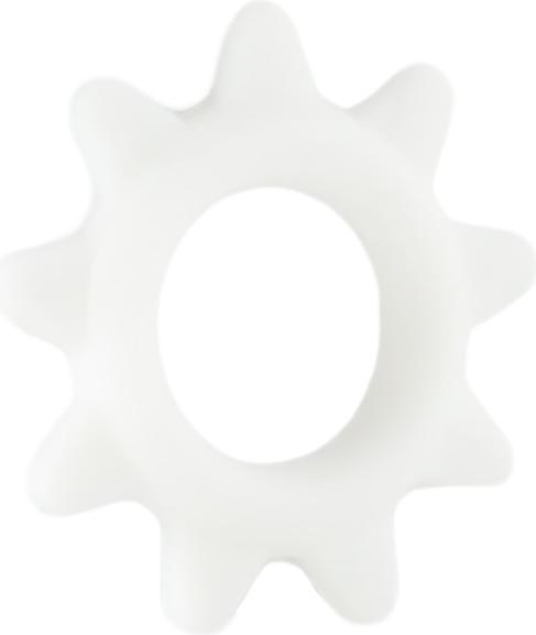 Produktbild Star Piercing O-Ring Stern weiss (ohne Messing, Silikon)