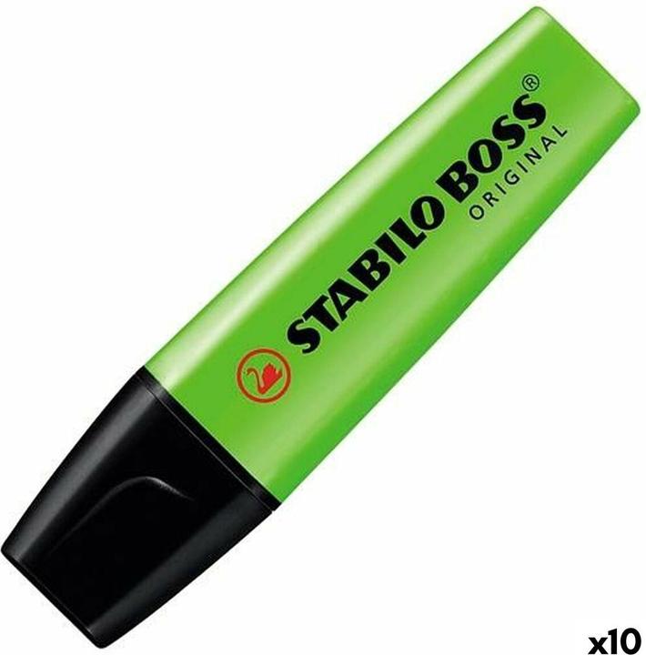 Immagine prodotto STABILO Evidenziatore Boss Originale (Giallo-verde, 5 mm, 10 x)