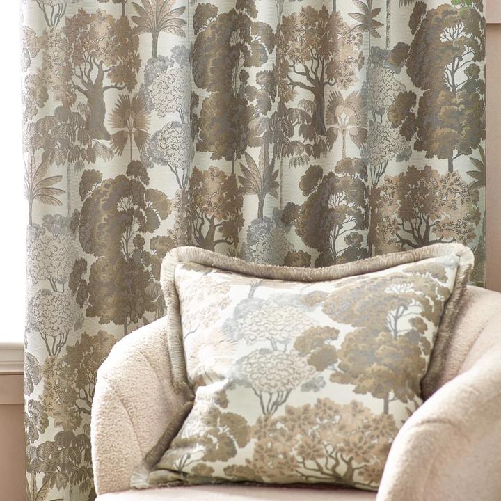 Produktbild Wylder Ösenvorhänge Woodlands Jacquard Floral (229 x 183 cm)