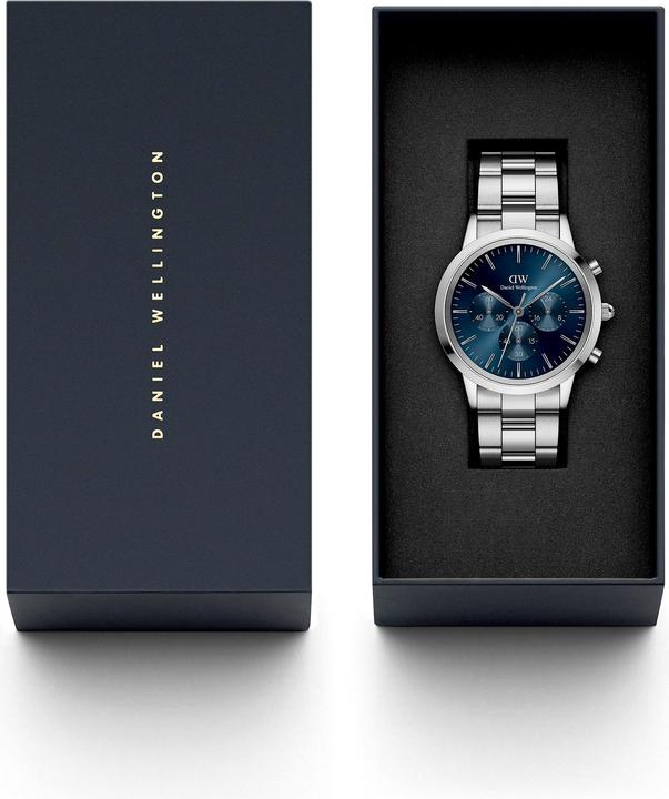 Immagine prodotto Daniel Wellington Iconic Chronograph Link Silver Arctic Sunray (Cronografo, 42 mm)