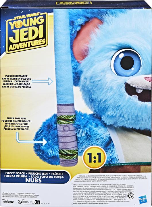 Actual product image Hasbro The Adventures of the Young Jedi, Fuzzy Force Nubs, Star Wars Plush Figure, Star Wars Playtoy (41.91 cm)