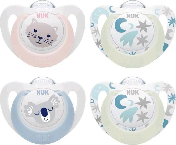 NUK Star day and night 0-6 m 2 pieces/box boy (2 x)