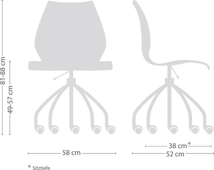 Produktbild Kartell Maui Bürodrehstuhl