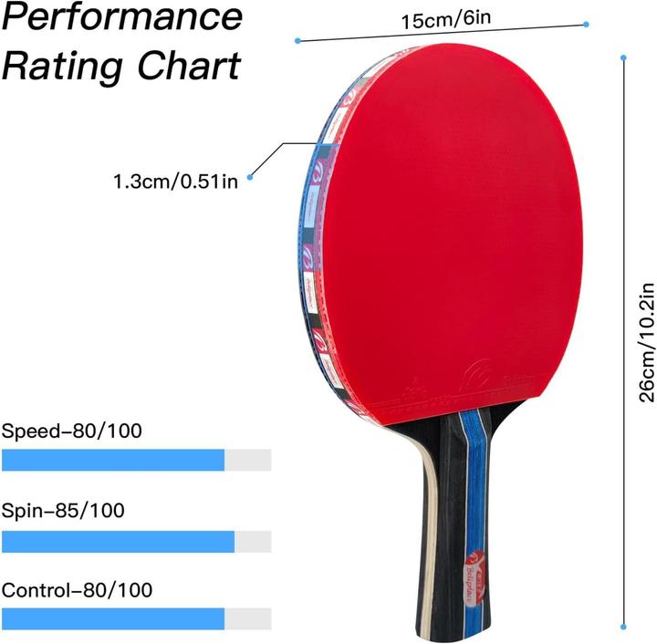 Actual product image Baozun Table tennis bat set with net