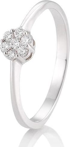 Produktbild Breuning Verlobungsring Flower (51, 750/18 K Gold)