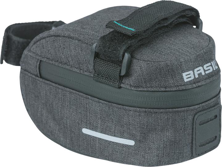 Actual product image Basil Discovery 365D Saddle Bag S, 0.5L, black melee (0.50 l, Saddle bag)