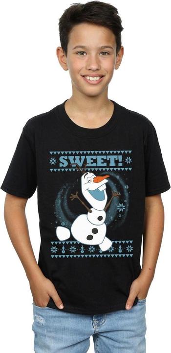 Actual product image Disney Boys Frozen Olaf Sweet Christmas T-Shirt (116)
