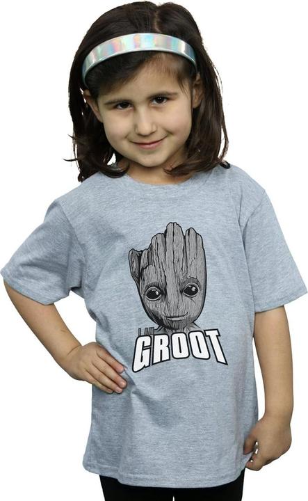 Immagine prodotto Guardians Of The Galaxy Groot Face Maglietta Ragazze (128)