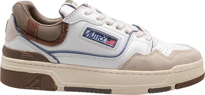 Autry sneakers clc low in suede and nubuck white and green (42)