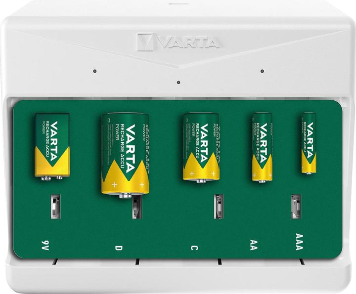 Image du produit Varta Chargeur universel (1 pcs, D, AAA, AA, C, 9V Block, 1600 mAh, Chargeurs sans batterie)