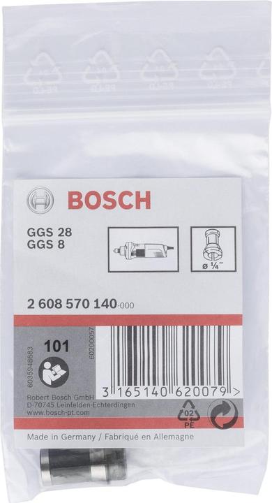 Actual product image Bosch Professional Zubehör Collet without clamping nut, 1/4 inch, for Bosch straight grinders