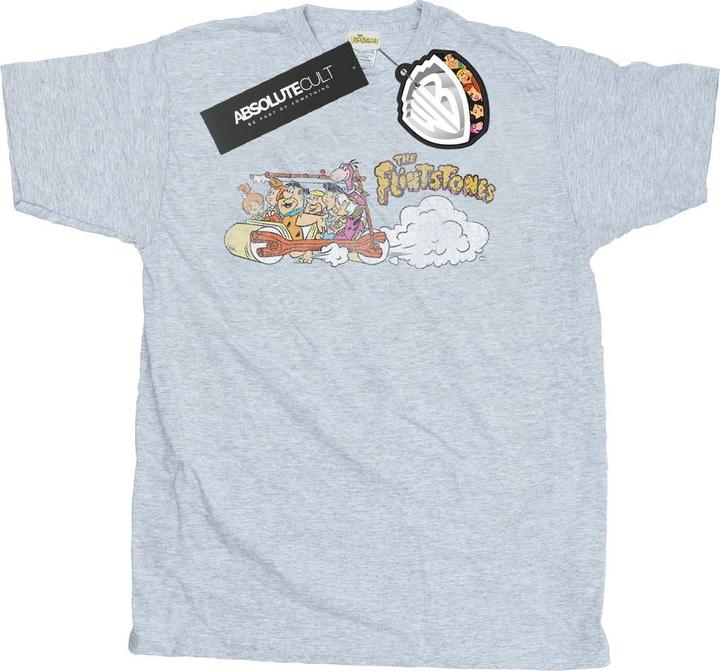 Image du produit The Flintstones - T-shirt FAMILY CAR DISTRESSED - Homme (L)