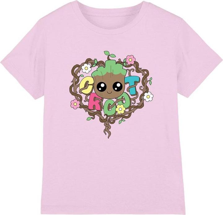 Actual product image Guardians of the Galaxy Childrens/Kids Groot Heart T-Shirt (128)
