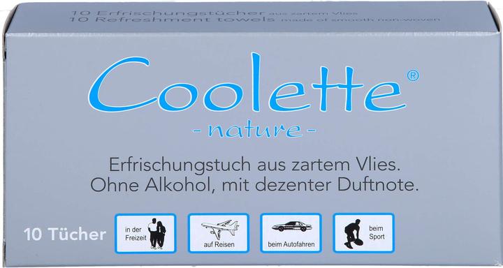 Image du produit Coolike-Regnery Lingettes rafraîchissantes Coolette Nature non tissées, 10 pces TUE (Lingettes)