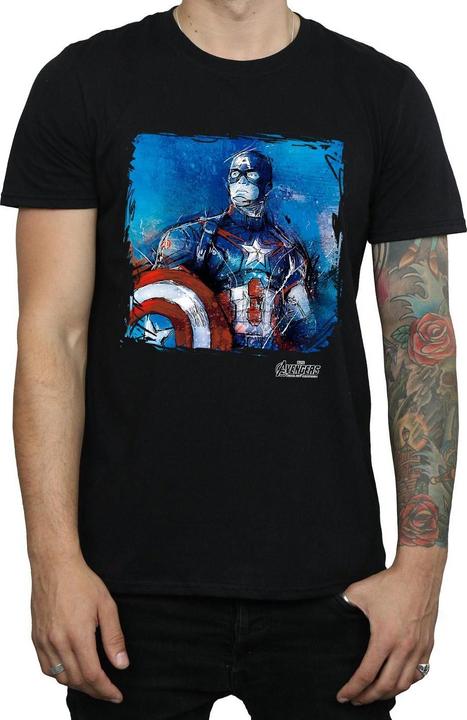 Produktbild Captain America Kunst TShirt aus Baumwolle (S)